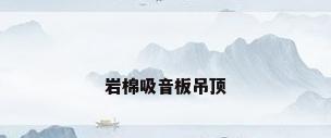 岩棉吸音板吊顶
