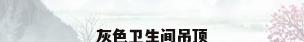 灰色卫生间吊顶