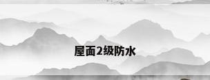 屋面2级防水