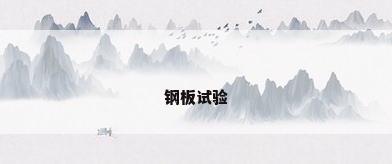 钢板试验