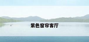 紫色窗帘客厅