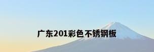 广东201彩色不锈钢板