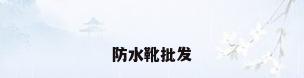防水靴批发