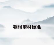 钢材型材标准