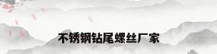 不锈钢钻尾螺丝厂家