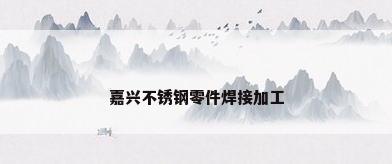 嘉兴不锈钢零件焊接加工