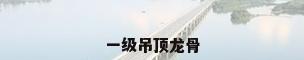 一级吊顶龙骨