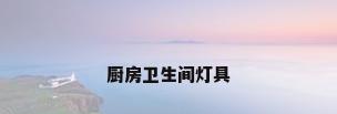 厨房卫生间灯具