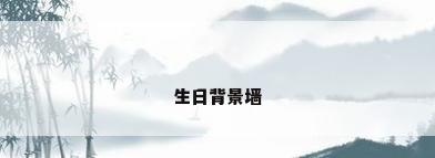 生日背景墙