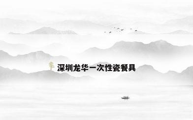 深圳龙华一次性瓷餐具