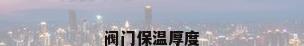 阀门保温厚度