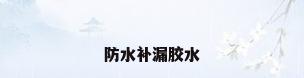 防水补漏胶水