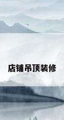 店铺吊顶装修