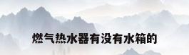 燃气热水器有没有水箱的