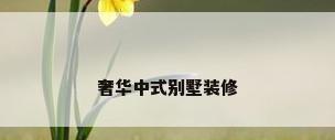 奢华中式别墅装修