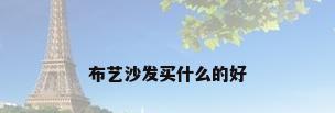 布艺沙发买什么的好