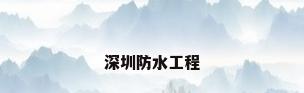 深圳防水工程