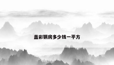 盖彩钢房多少钱一平方