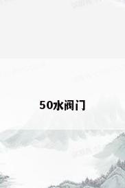 50水阀门