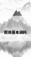 厨房基本调料