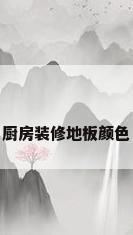 厨房装修地板颜色
