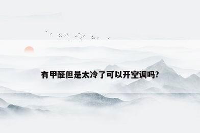 有甲醛但是太冷了可以开空调吗?