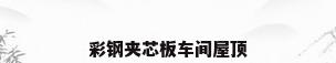 彩钢夹芯板车间屋顶