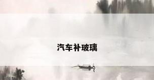 汽车补玻璃