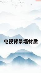 电视背景墙材质