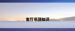 客厅吊顶知识