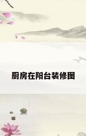 厨房在阳台装修图