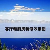 客厅和厨房装修效果图