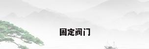 固定阀门