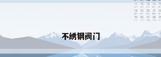 不绣钢阀门