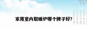 家用室内取暖炉哪个牌子好?