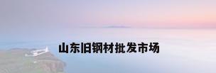 山东旧钢材批发市场