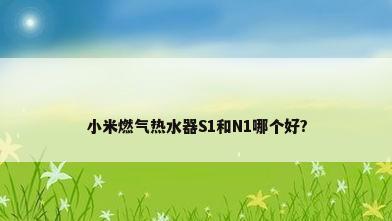 小米燃气热水器S1和N1哪个好?