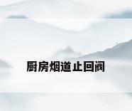 厨房烟道止回阀