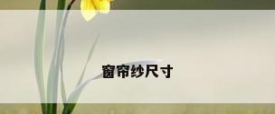 窗帘纱尺寸