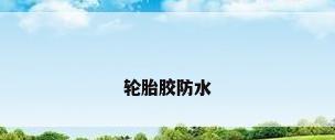 轮胎胶防水