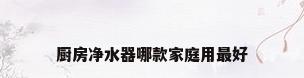 厨房净水器哪款家庭用最好