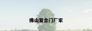 佛山复合门厂家
