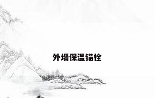 外墙保温锚栓
