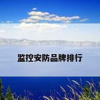 监控安防品牌排行