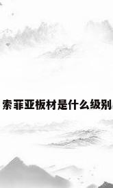 索菲亚板材是什么级别