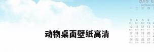 动物桌面壁纸高清