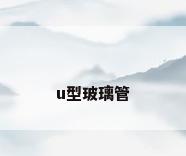 u型玻璃管