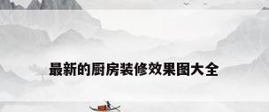 最新的厨房装修效果图大全