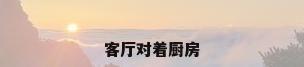 客厅对着厨房