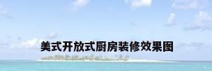 美式开放式厨房装修效果图